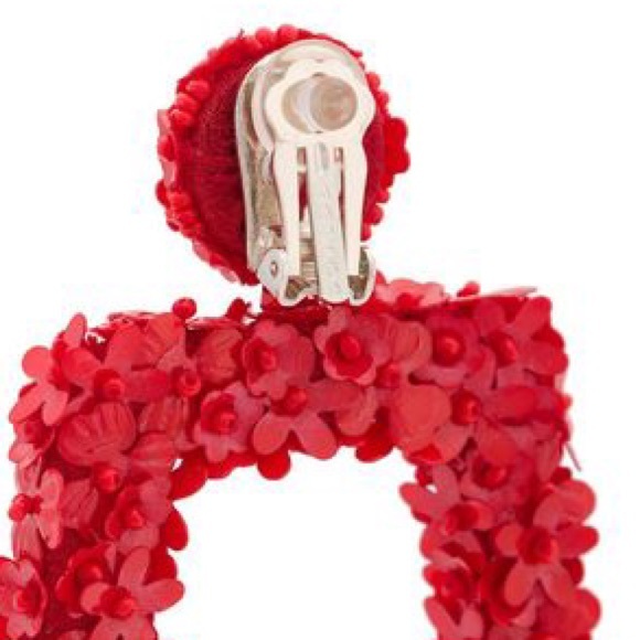 Sachin + Babi Red Fleur Dusk Earrings - Picture 4 of 10